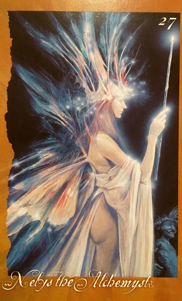 Nelys The Alchemyst, from The Faerie Oracle card deck, by Brian Froud and Jessica MacBeth 