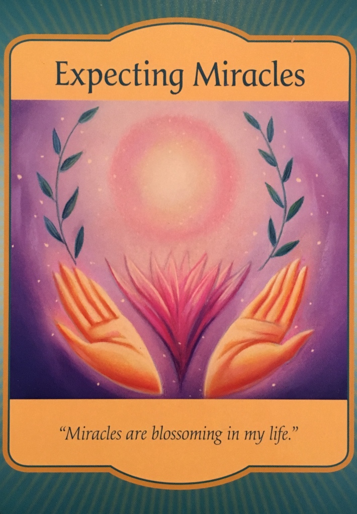 Expecting Miracles, from the Gateway Oracle Card deck, by Denise Linn